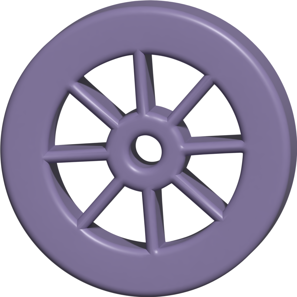 3d icon of wheel png