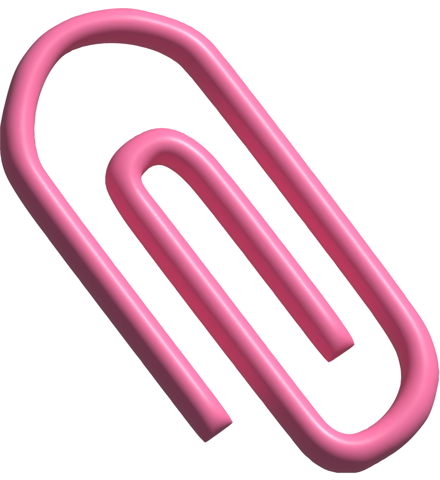 3d icon of paper clip 19153419 PNG