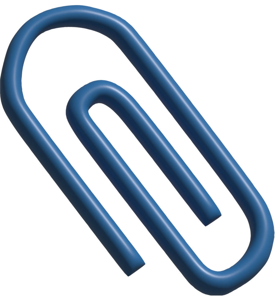 3d icon of paper clip png