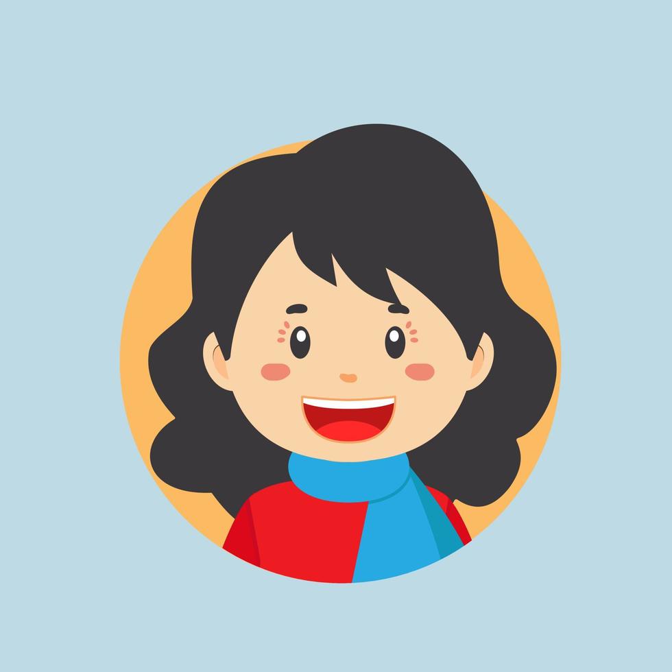 Avatar of a Winter Character vector