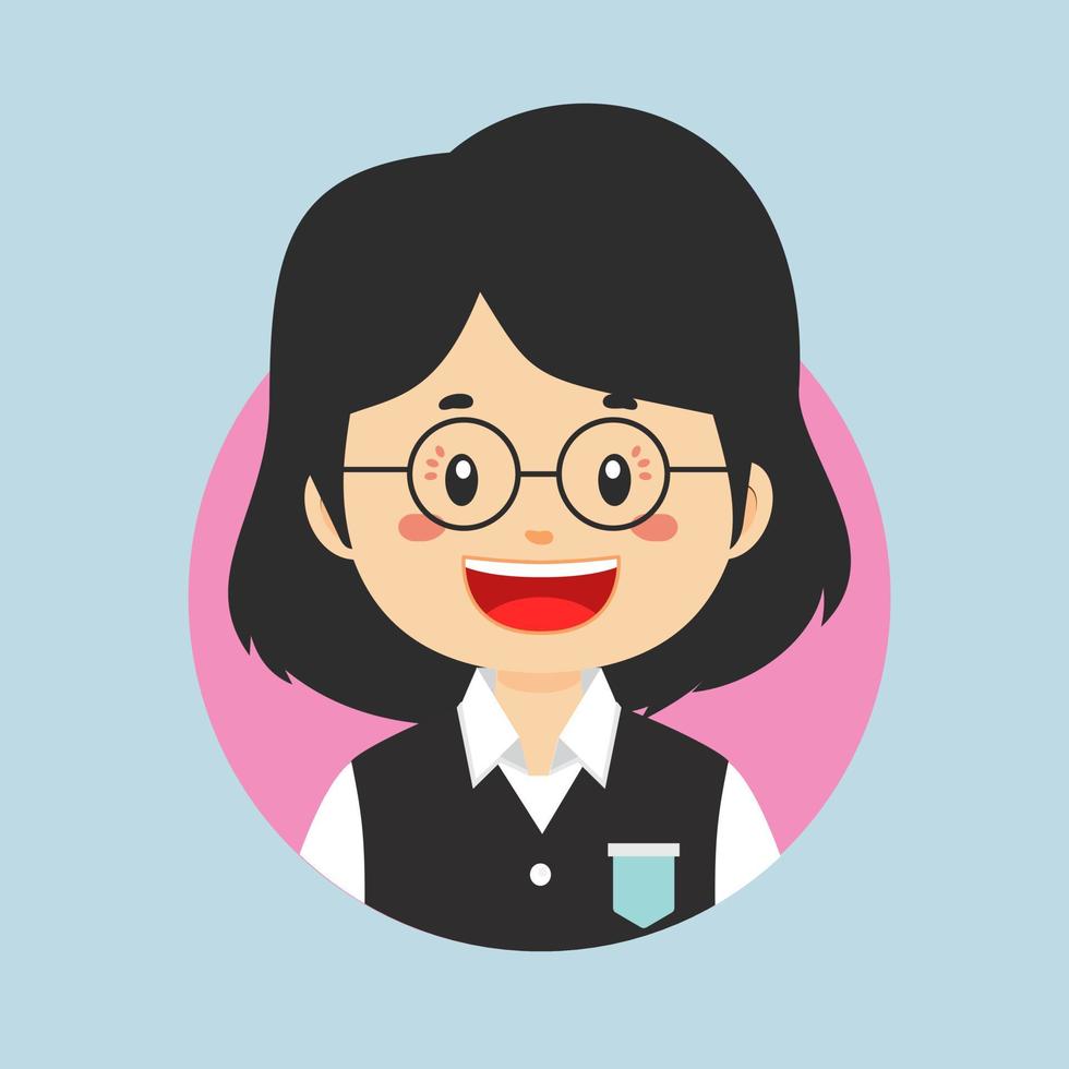 Avatar of a Teacher Character vector