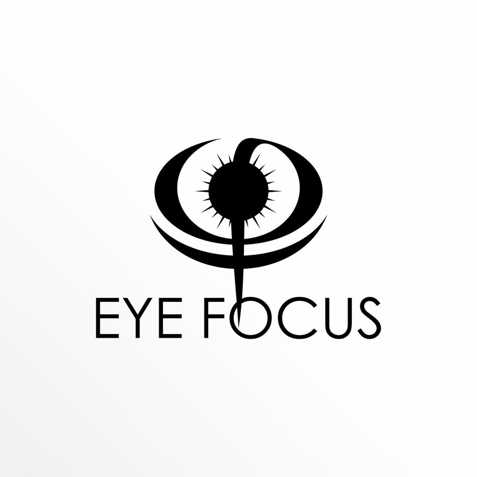 Unique Eye in ellipse like phi image graphic icon logo design abstract concept vector stock. Can be used as a symbol related to focus or health.