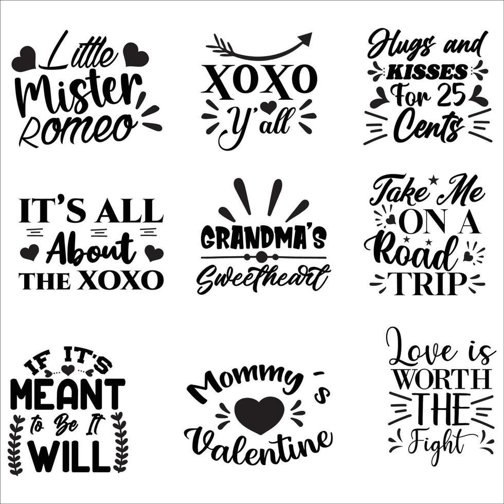 love t shirt design bundle vector