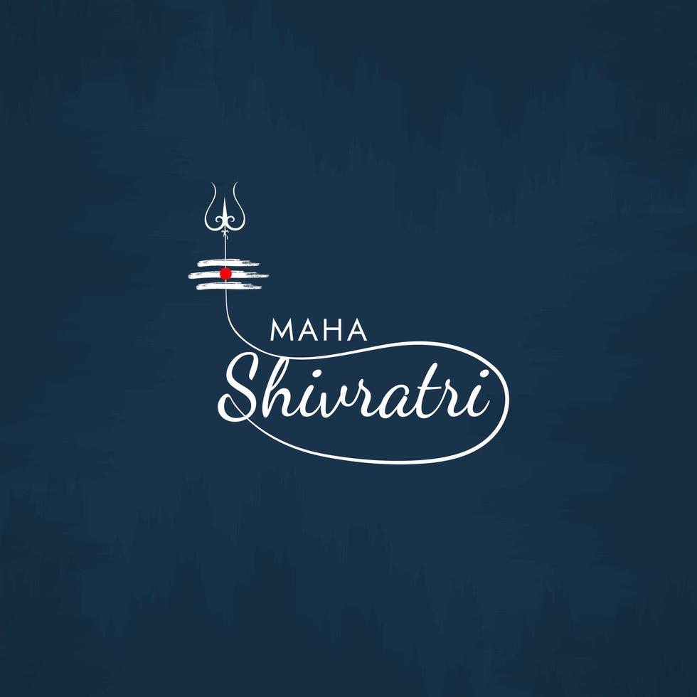 feliz maha shivaratri diseño de publicaciones en redes sociales vector