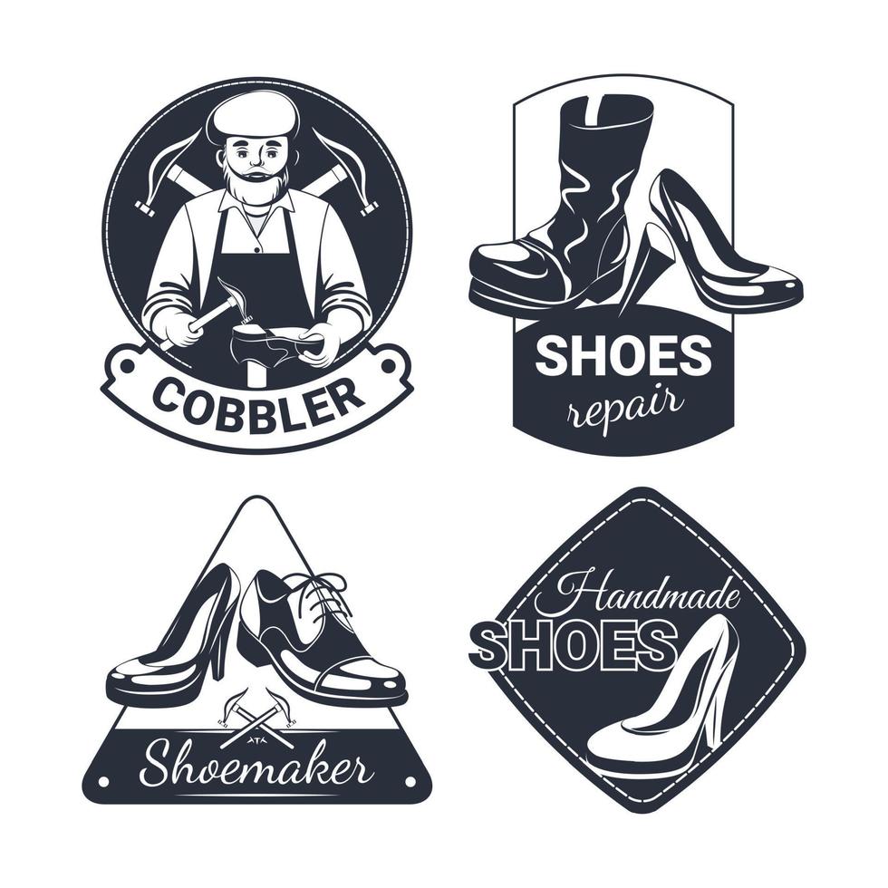 Shoe Repair Emblems 19155510 Vector Art at Vecteezy