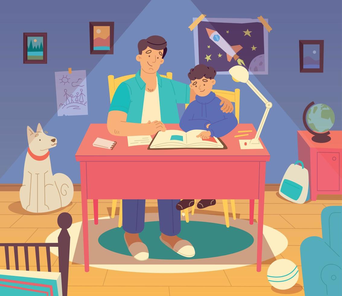 Family Flat Illustration vector