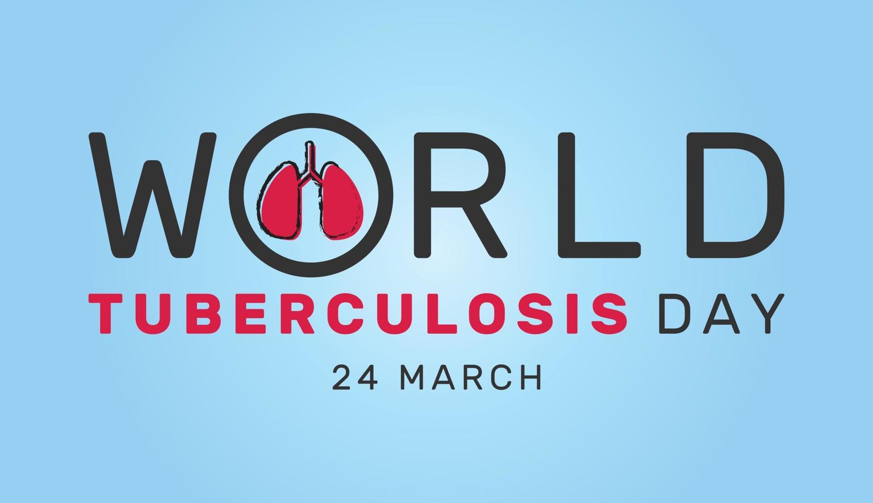 Vector illustration of World Tuberculosis Day Poster. TB awareness sign. Medical solidarity day concept