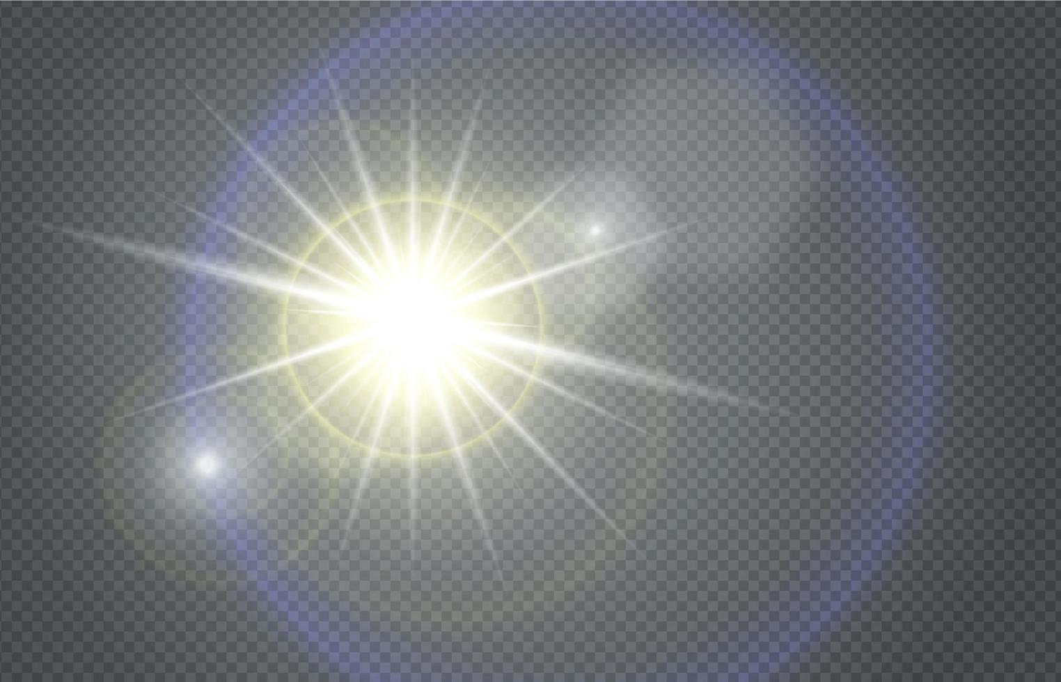 composición de bokeh de luz solar vector