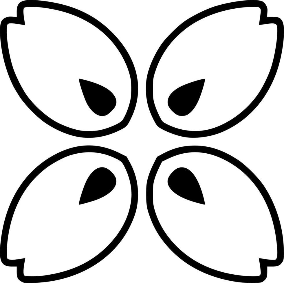 vector illustration of flower shape