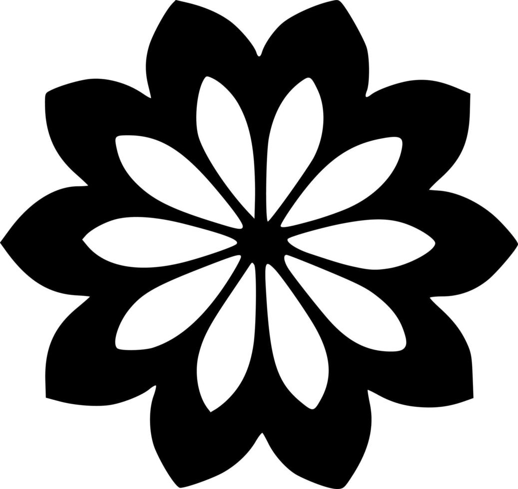 vector illustration of flower shape