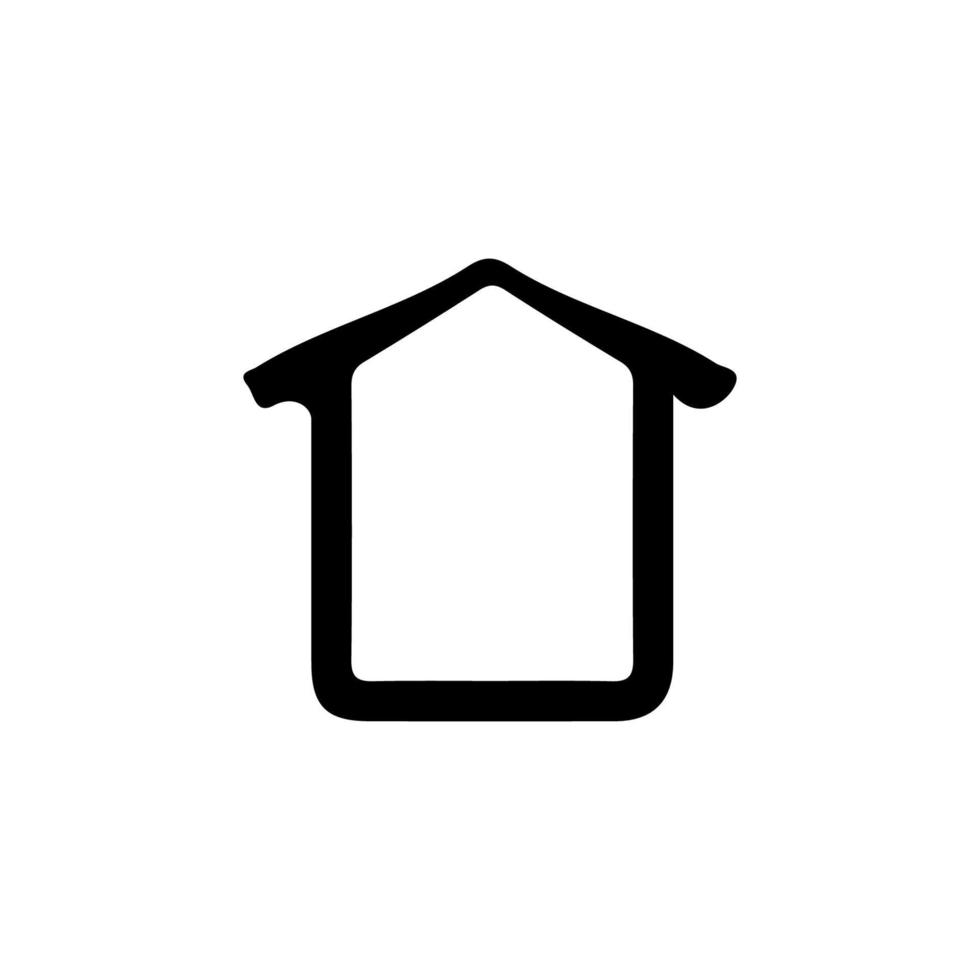 icono de inicio. símbolo de fondo de la página de inicio del sitio web de estilo simple. botón de inicio. elemento de diseño del logo de la marca casera. impresión de camisetas en casa. vector para pegatina.