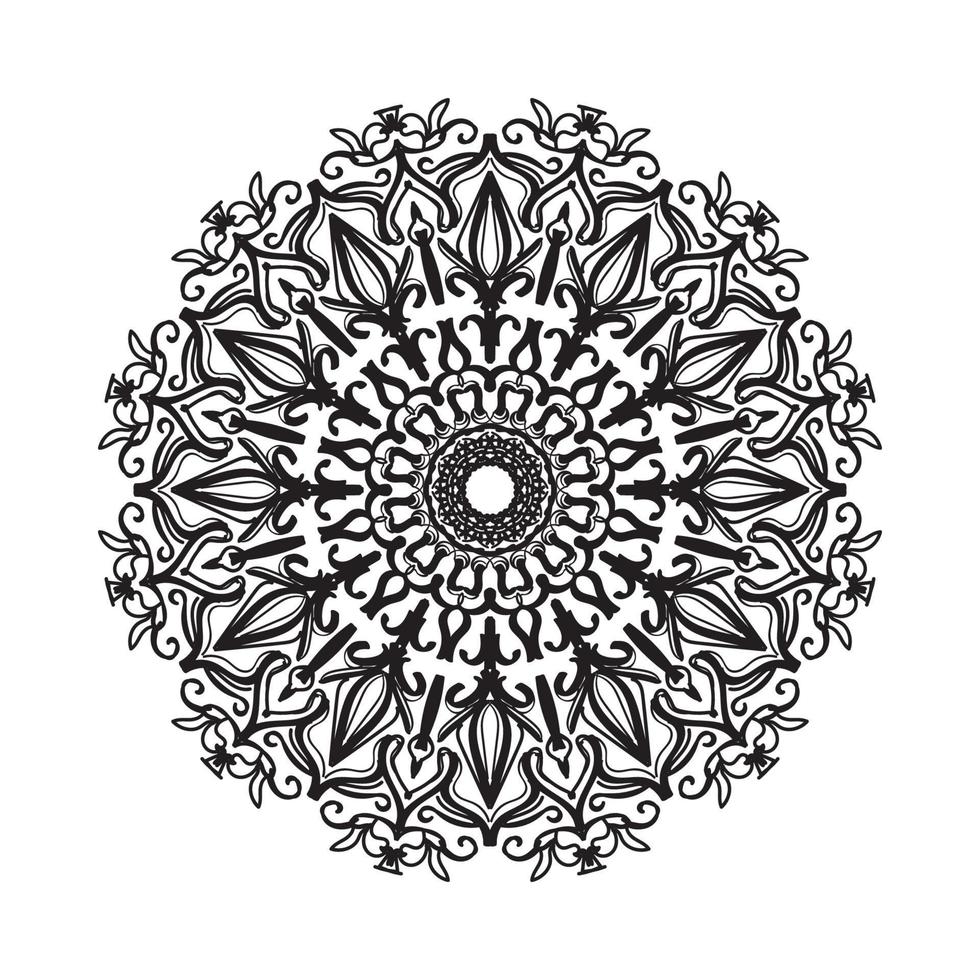 mandala dibujada a mano. decoración en ornamento étnico. vector