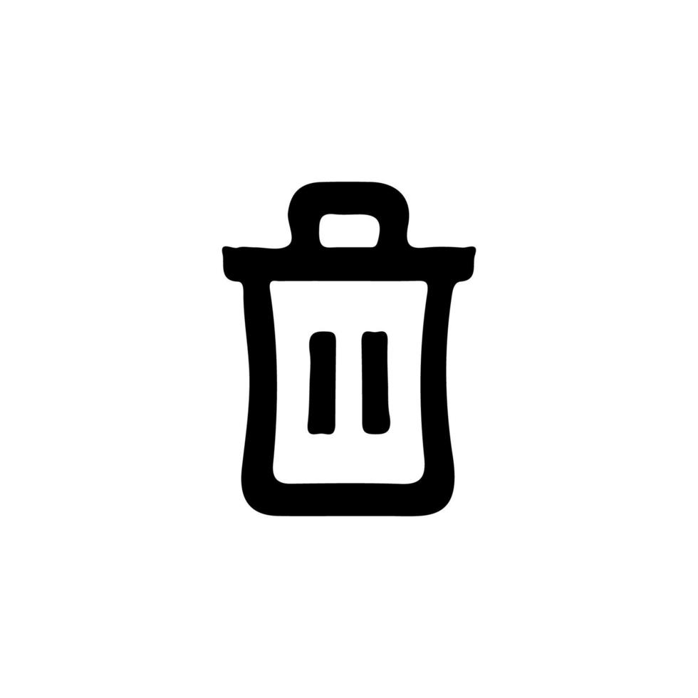 Delete button. Delete icon. Simple style recycle poster background symbol. Delete brand logo design element. Delete t-shirt printing. vector for sticker.