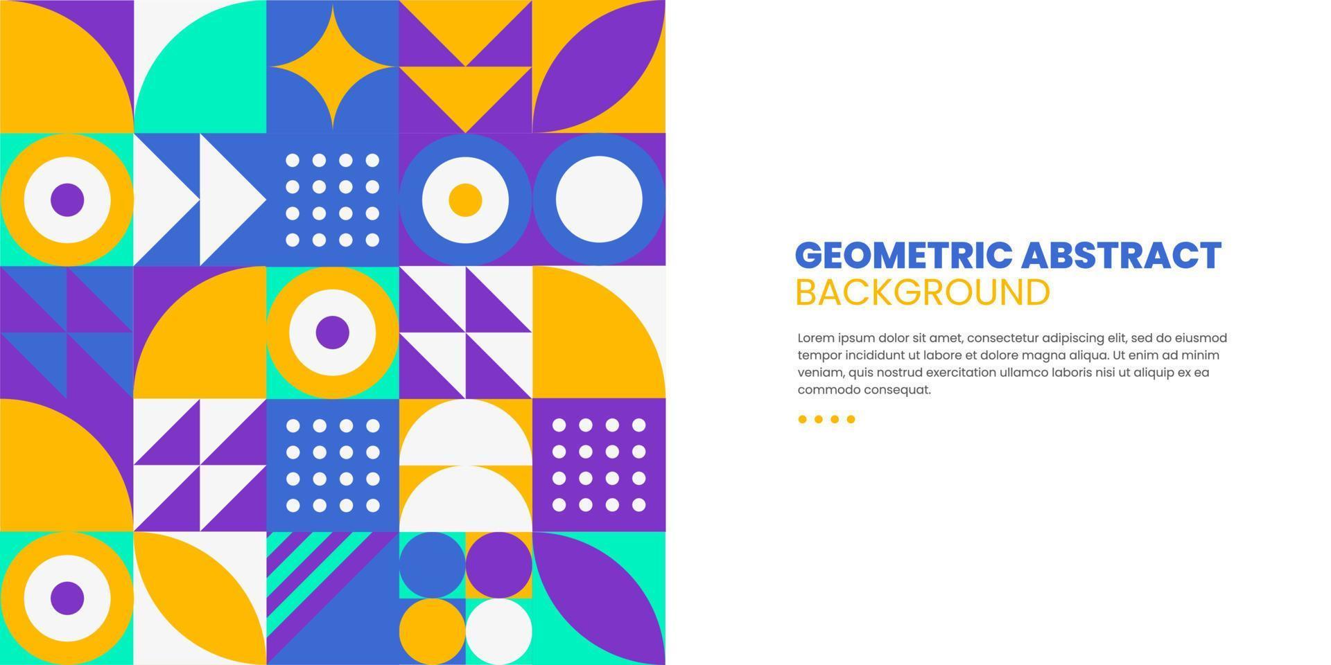 Geometric halftone graphic element line vector colorful shapes abstract mural background design banner dot