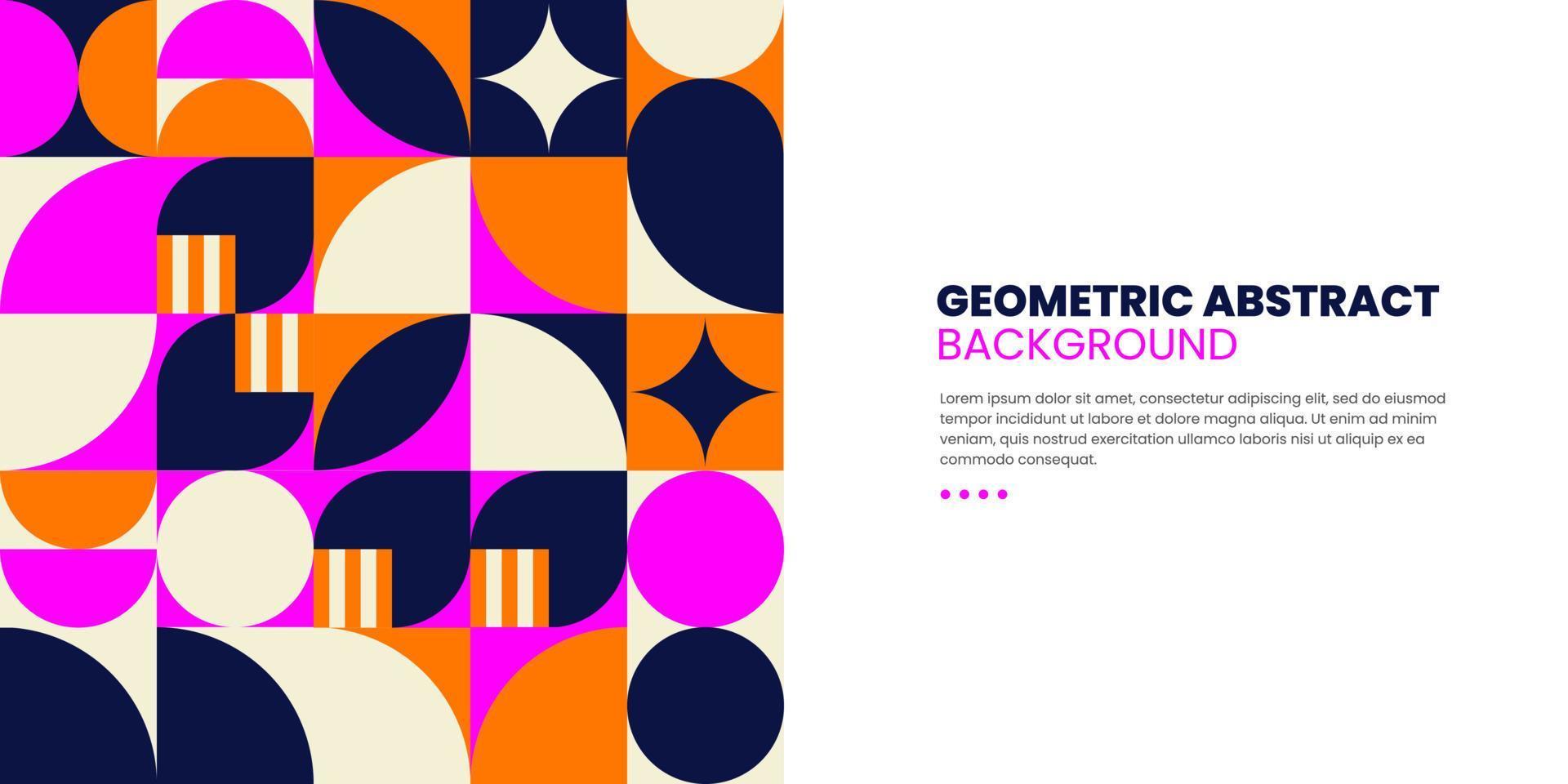 Geometric halftone graphic element line vector colorful shapes abstract mural background design banner dot