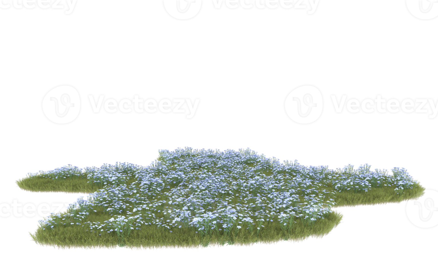 Realistic foliage isolated on transparent background. 3d rendering - illustration png