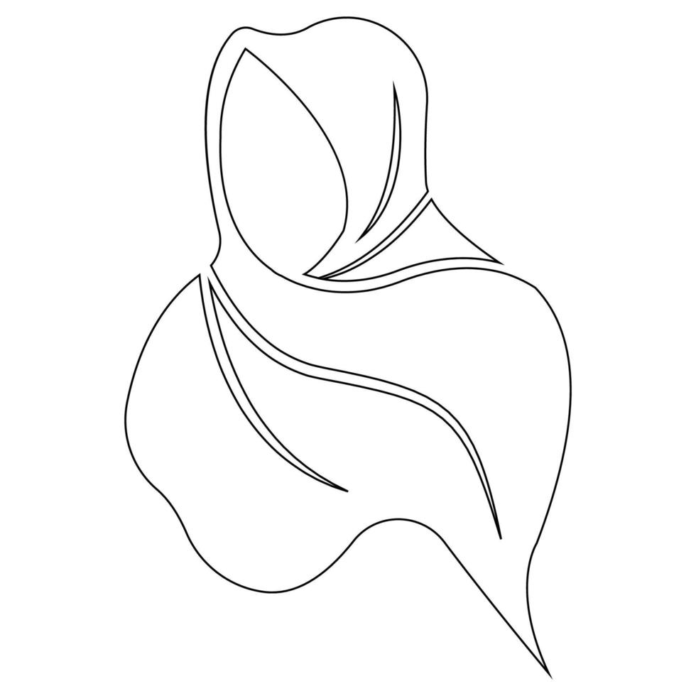 hijab logo illustration vector