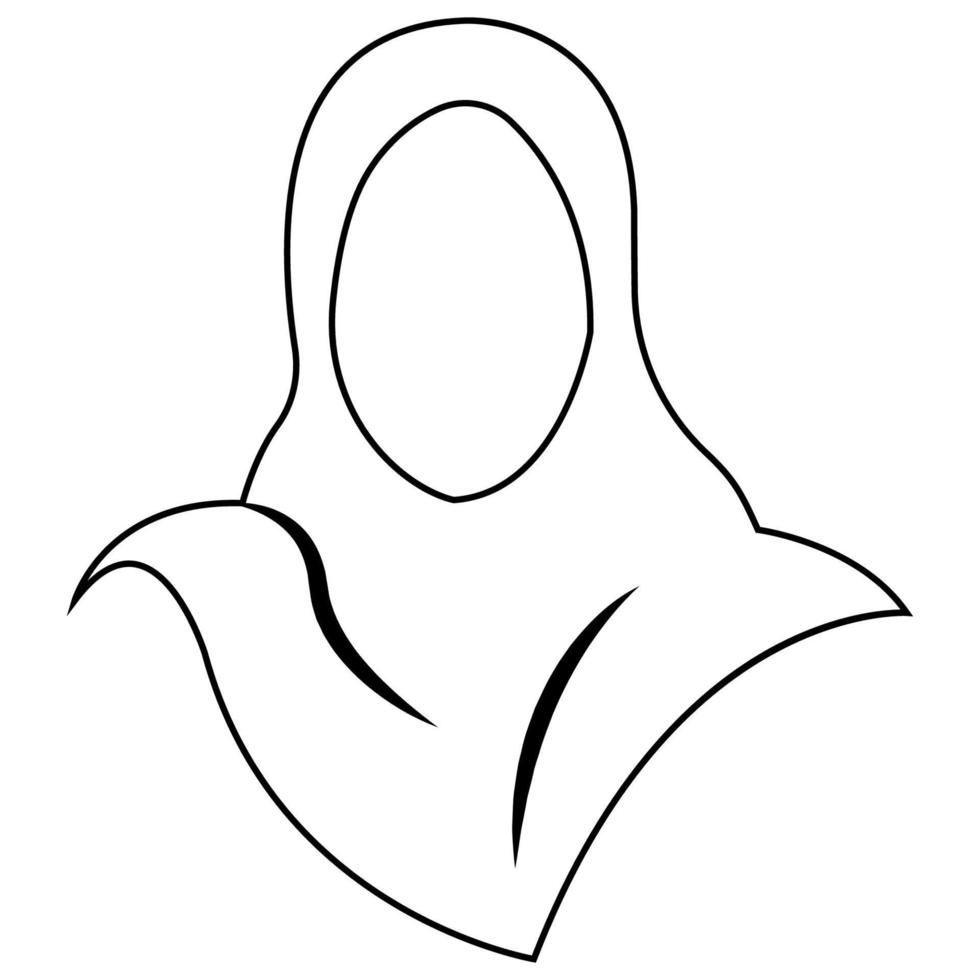 vector de ilustración de logotipo hijab