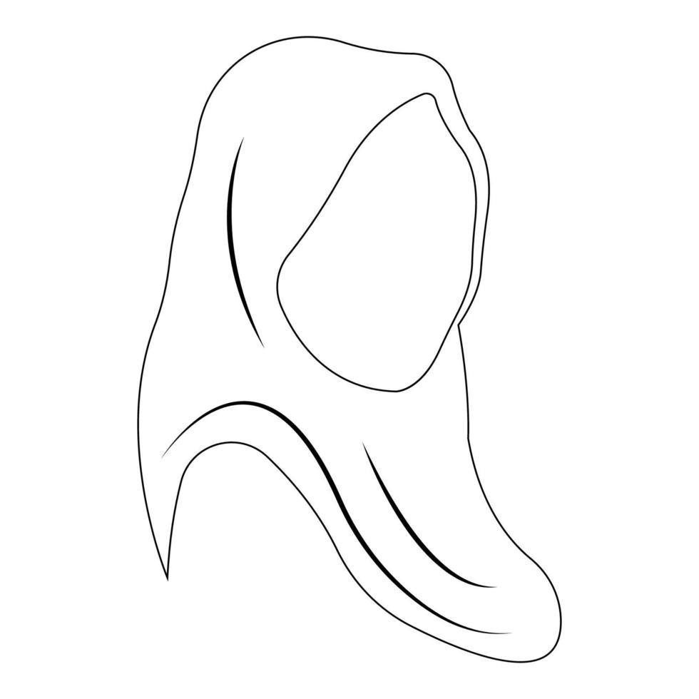 hijab logo illustration vector