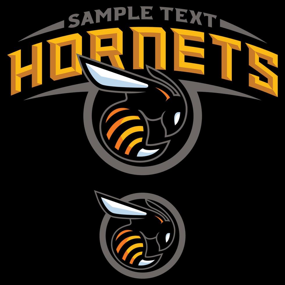 Hornets Team Mascot vector