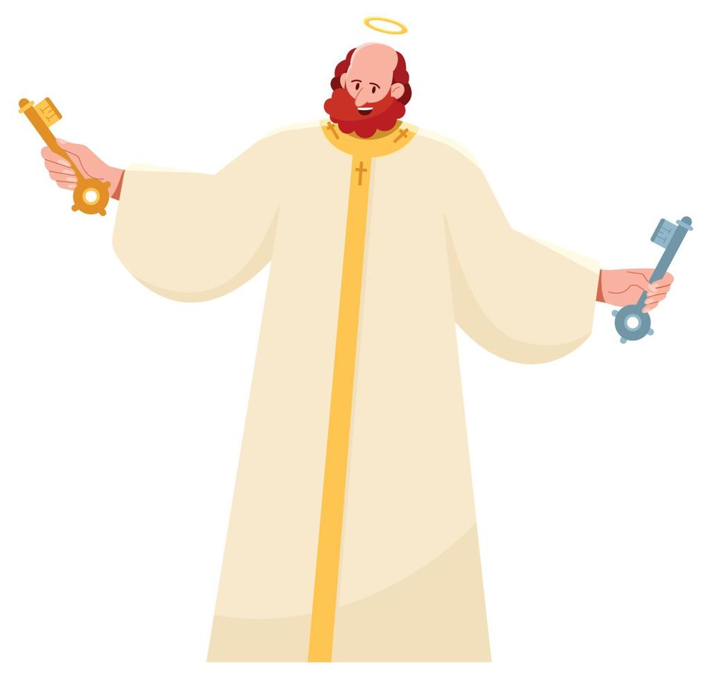 Saint Peter on White vector