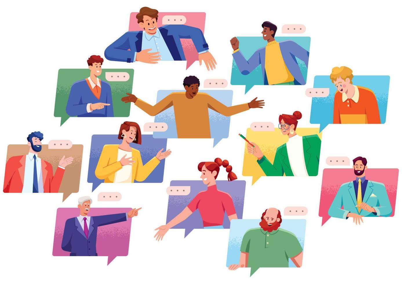 Video Conference Call vector