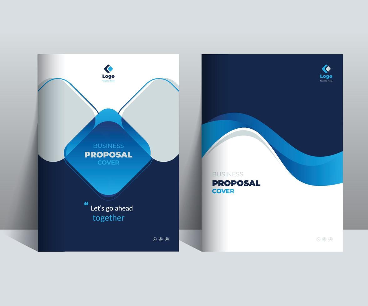 Proposal Cover Design Template adept for multipurpose Projects vector