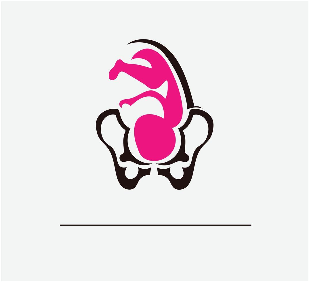 logotipo de ginecólogo ilustración vectorial minimalista y abstracta vector