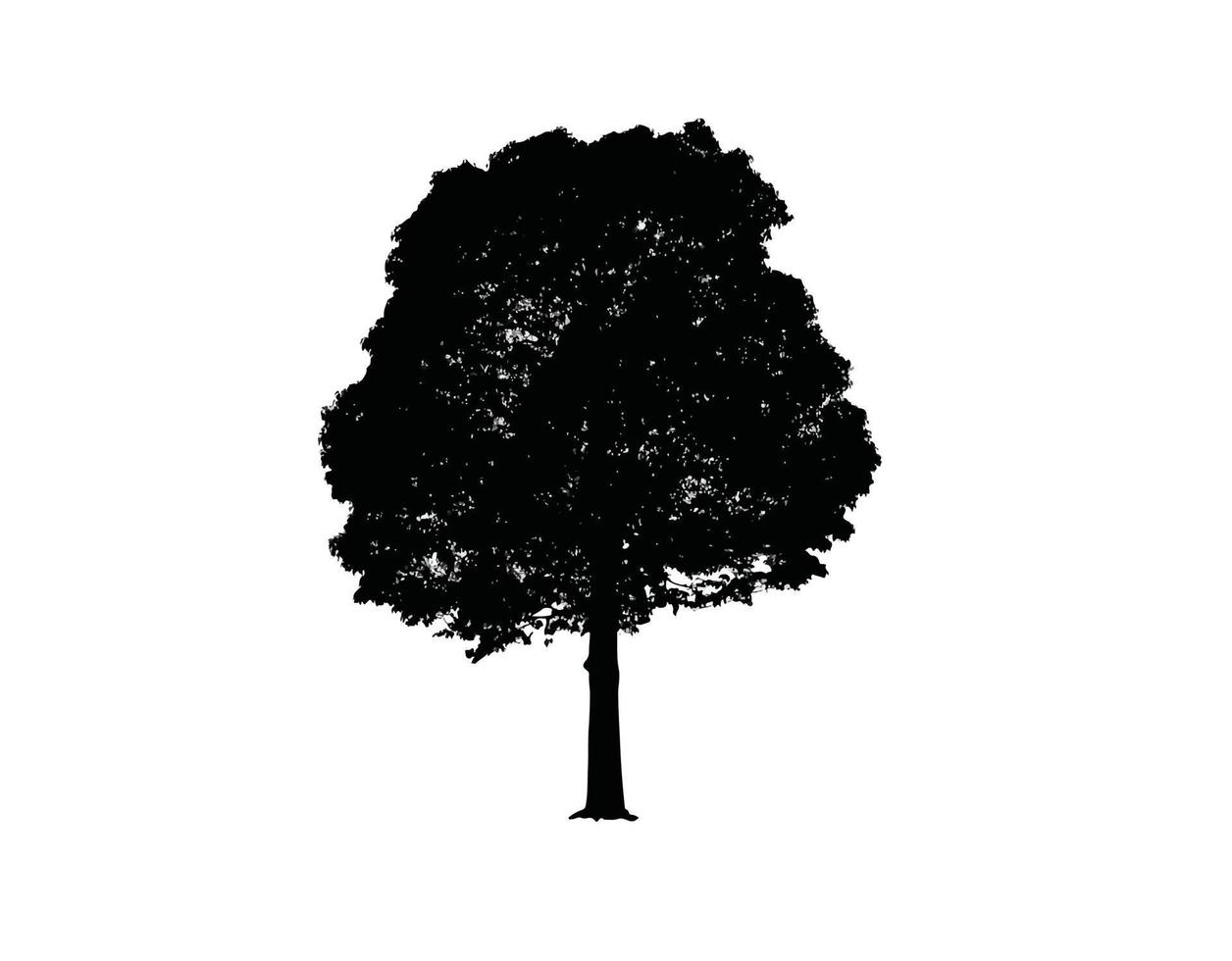 Ilustración de vector de silueta de árbol