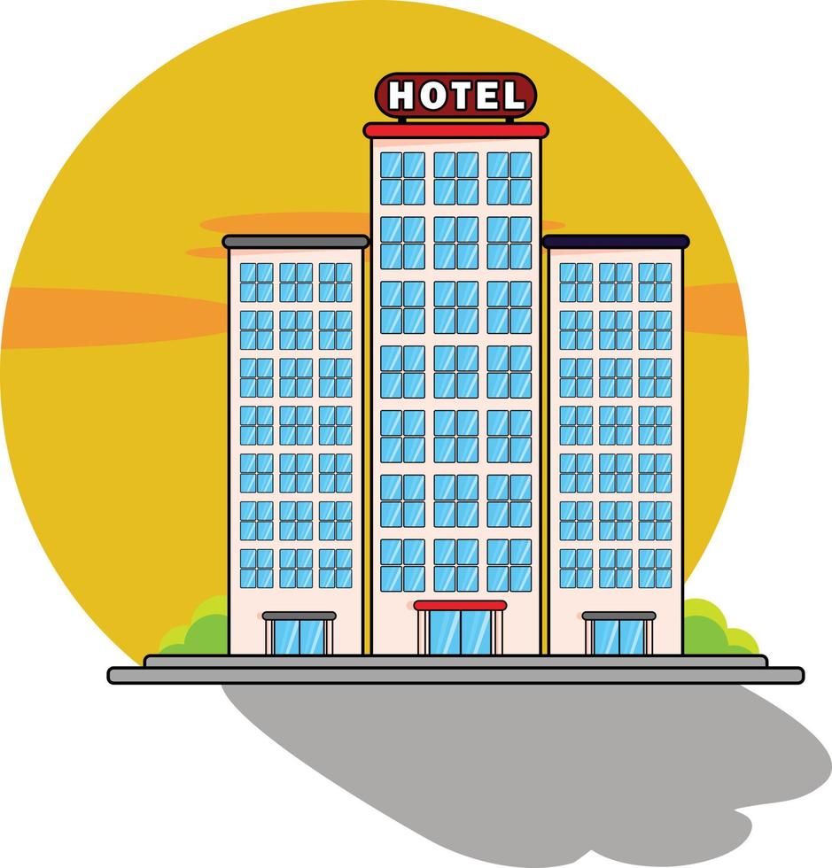 vector de hotel simple