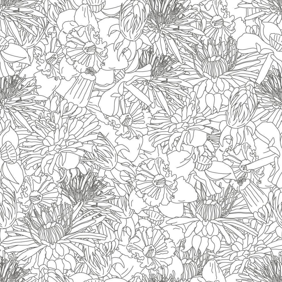 Floral seamless pattern background for fashion textiles, graphics, backgrounds and crafts vector