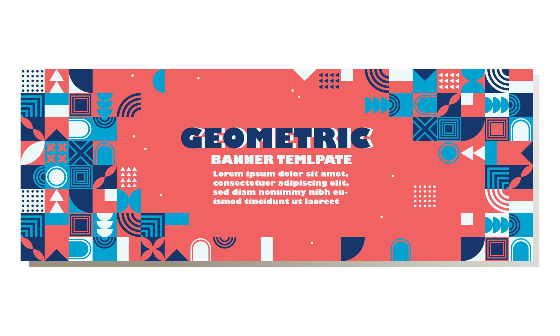Vector abstract design Banner Pattern template. Geometric Abstract