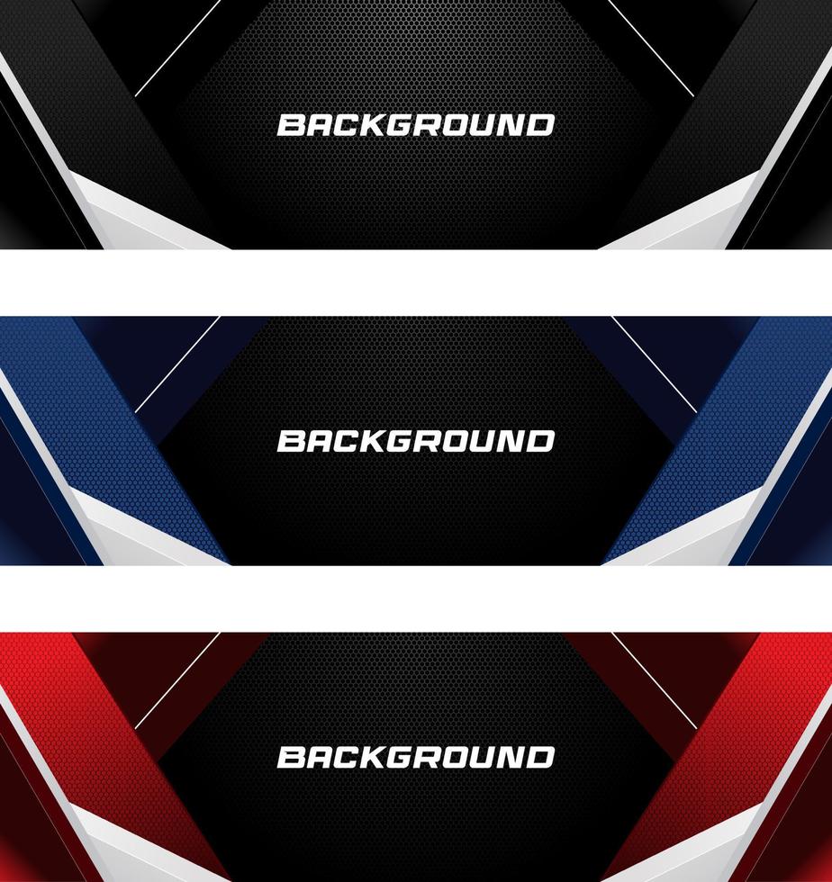 Vector illustration of banners or website headers with abstract