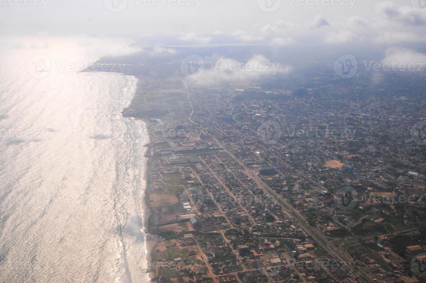 Aerial View of Accra, Ghana photo