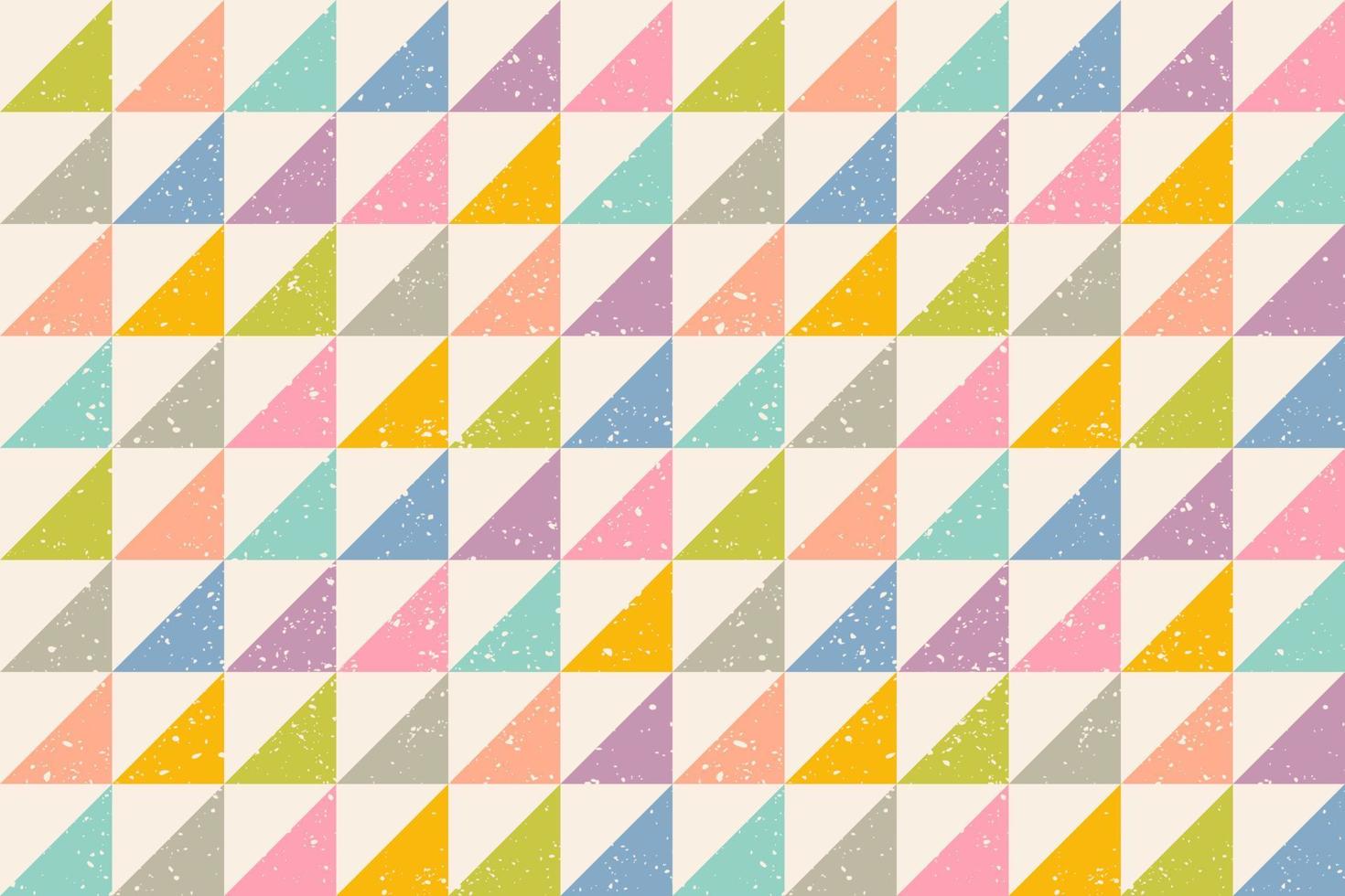 pattern with grunge abstract triangles vector