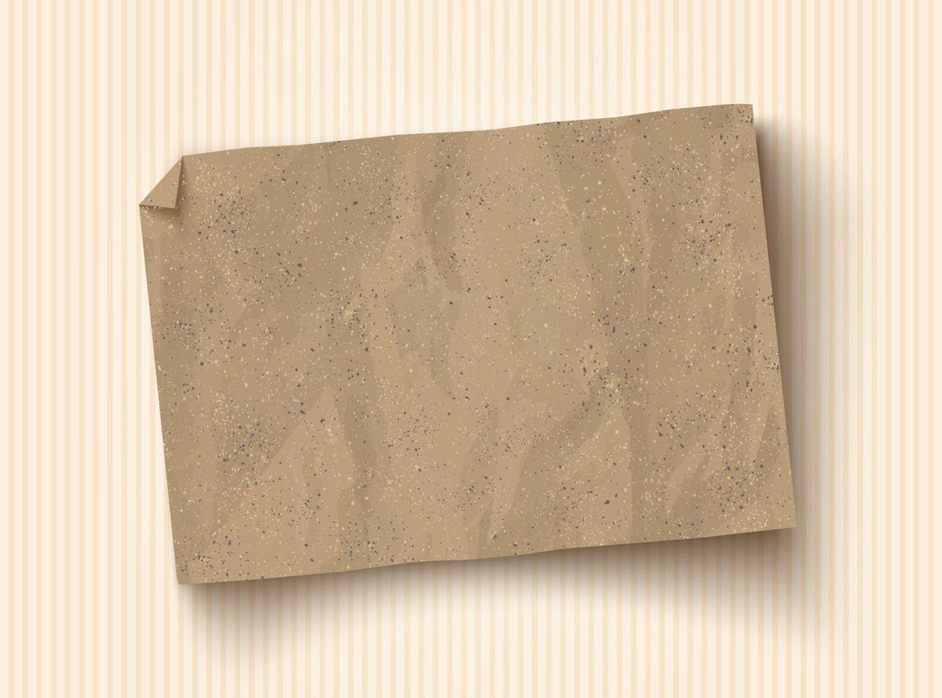 Craft brown paper texture. vector