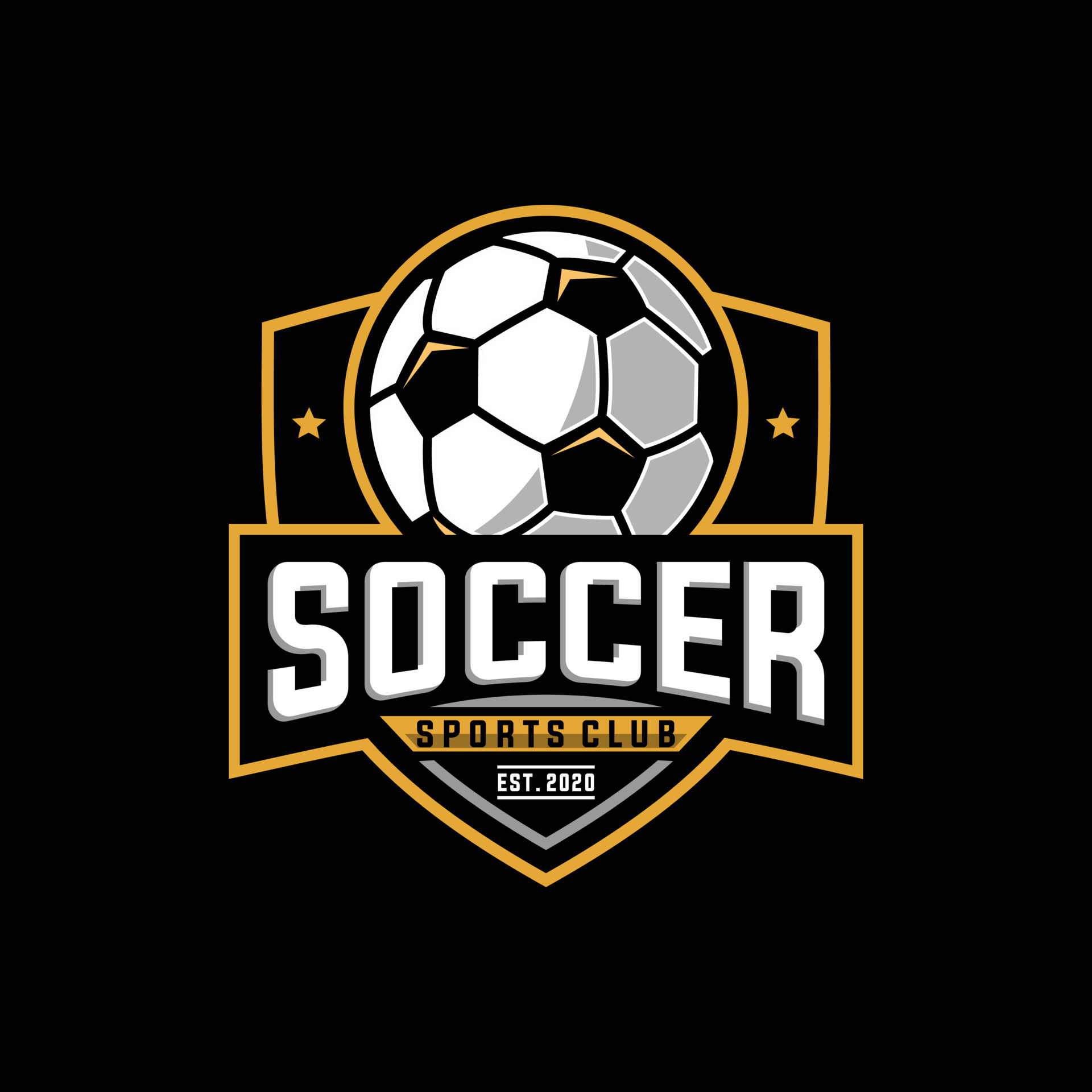 soccer badge vector template. football graphic illustration in badge