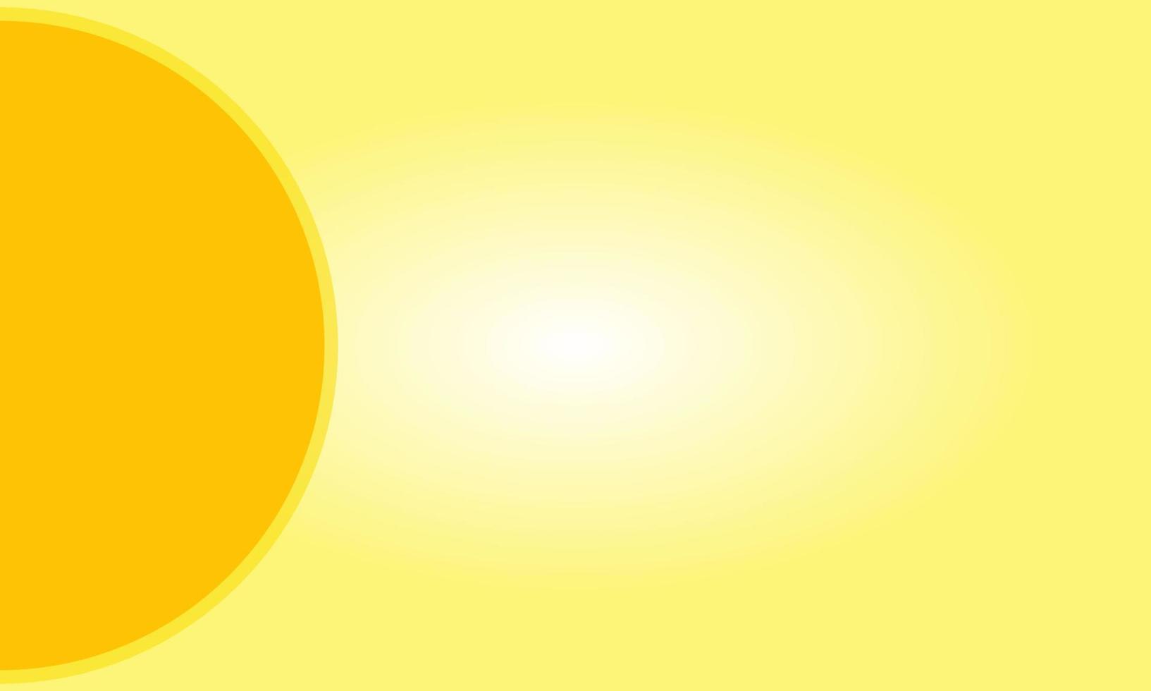 The background is elongated with light yellow negative space and semi-circles around the edges vector