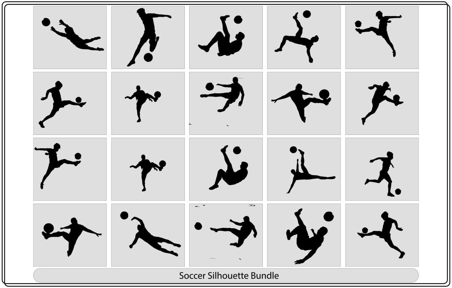 one caucasian soccer player man happy celebration in silhouette vector