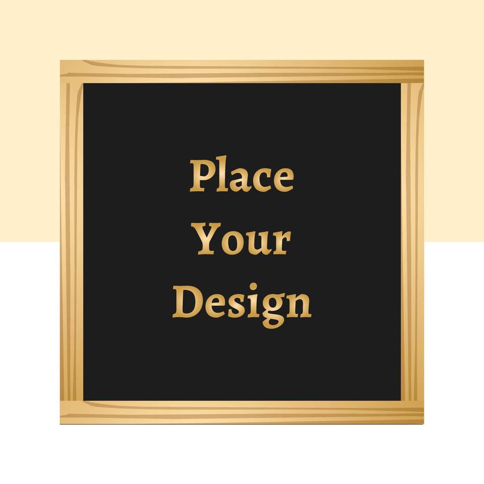 Frame mockup design vector