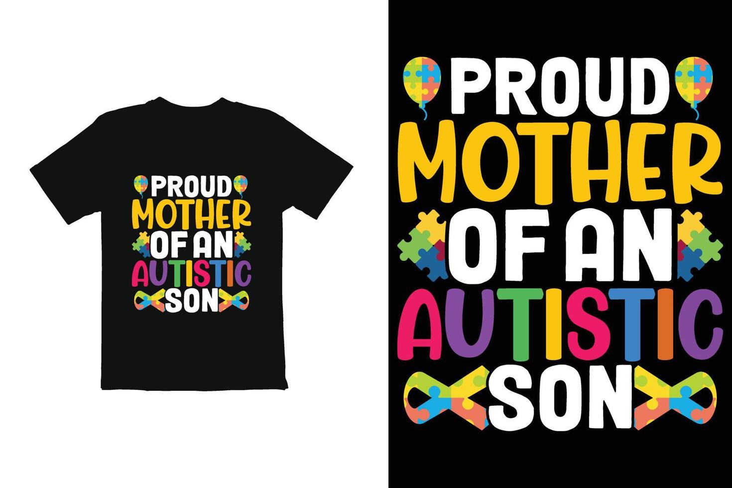 World Autism Day t shirt design vector. t shirt graphics for mug shirt etc vector