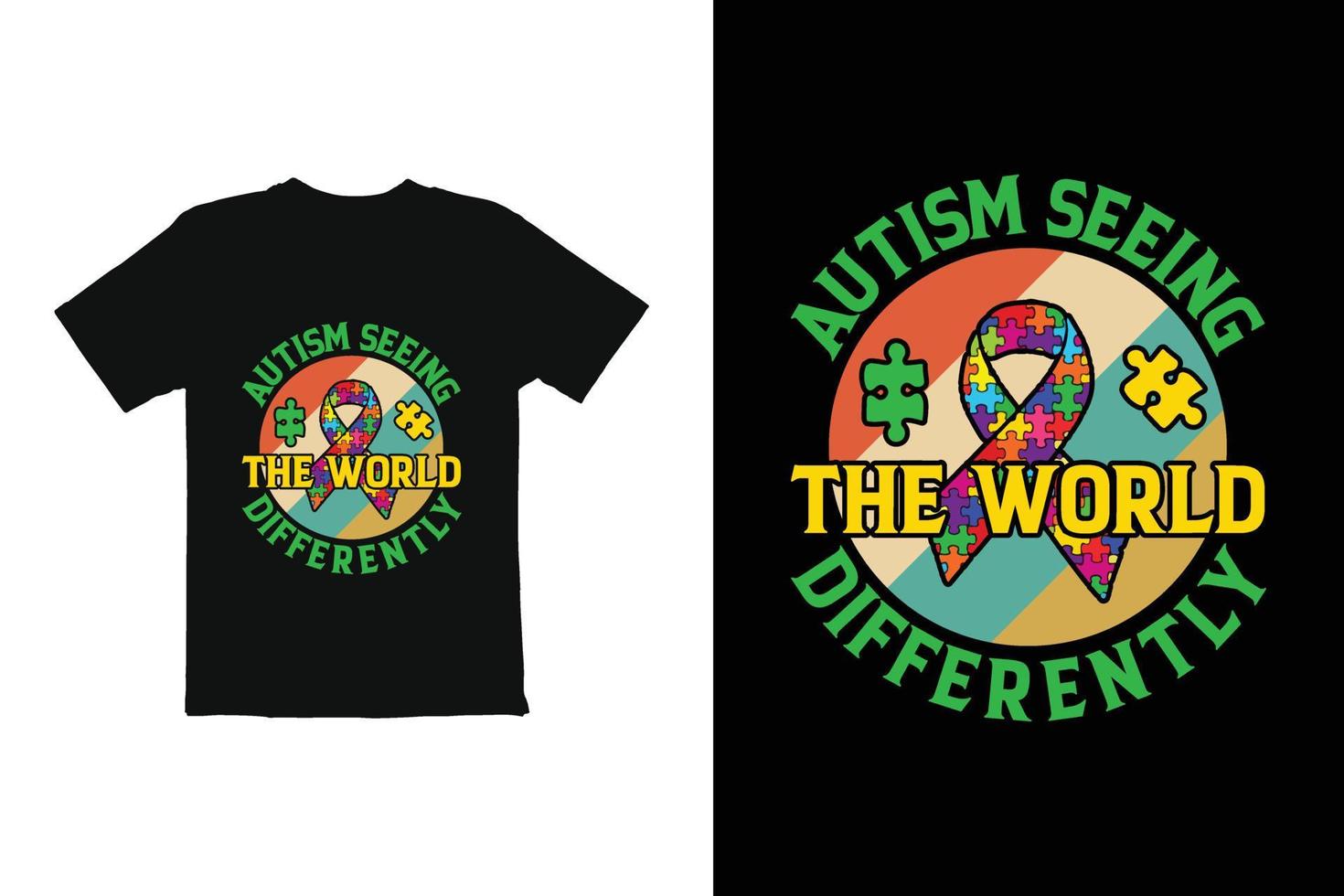 World Autism Day t shirt design vector. t shirt graphics for mug shirt etc vector