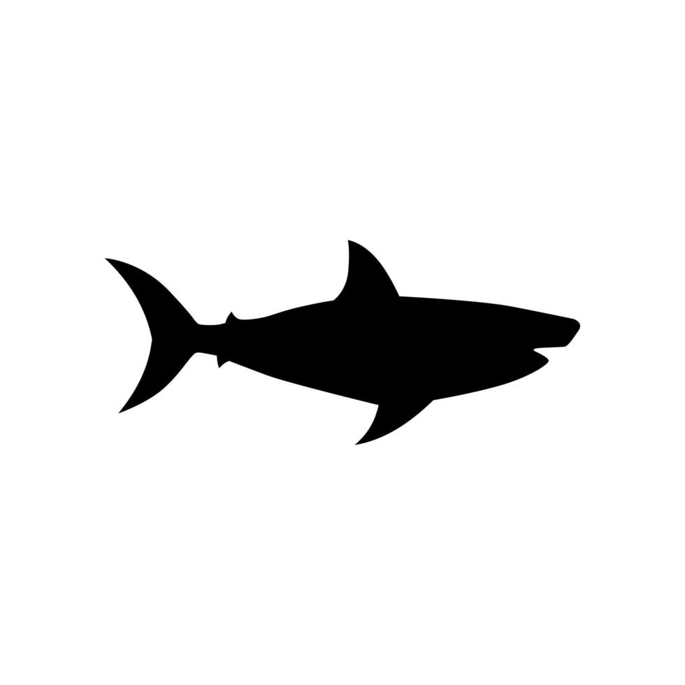 Shark silhouette vector logo