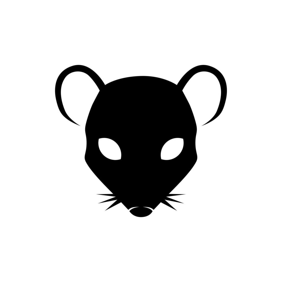 rat head vector logo