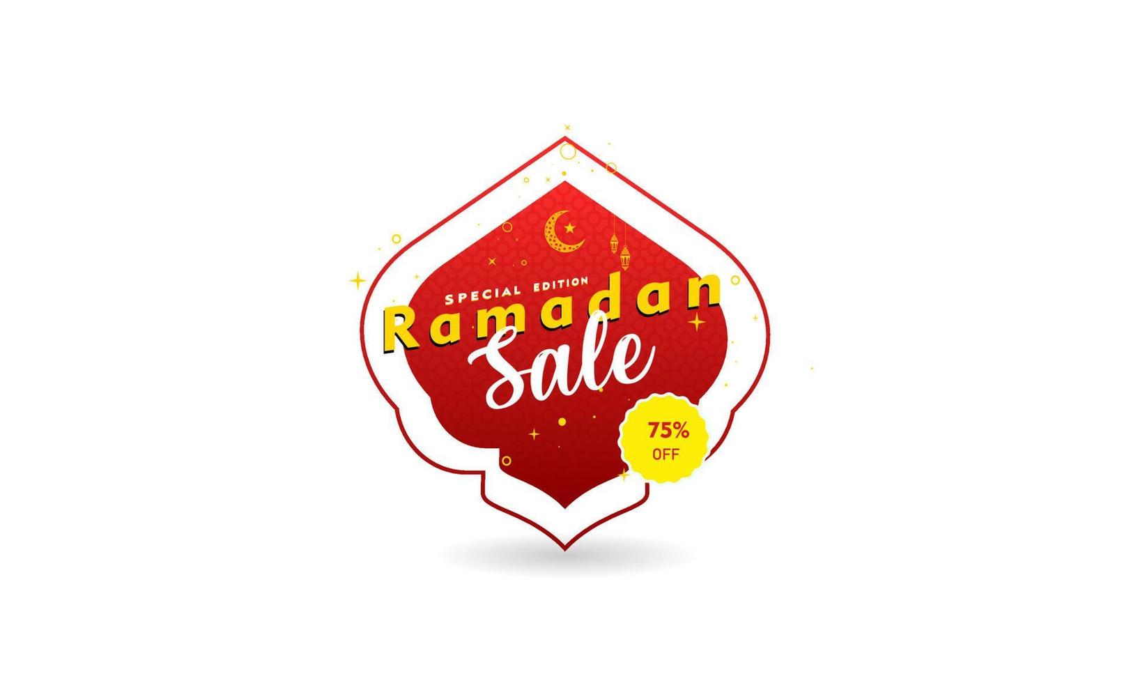 Ramadan sale social media  banner discount template design for business promotion vector