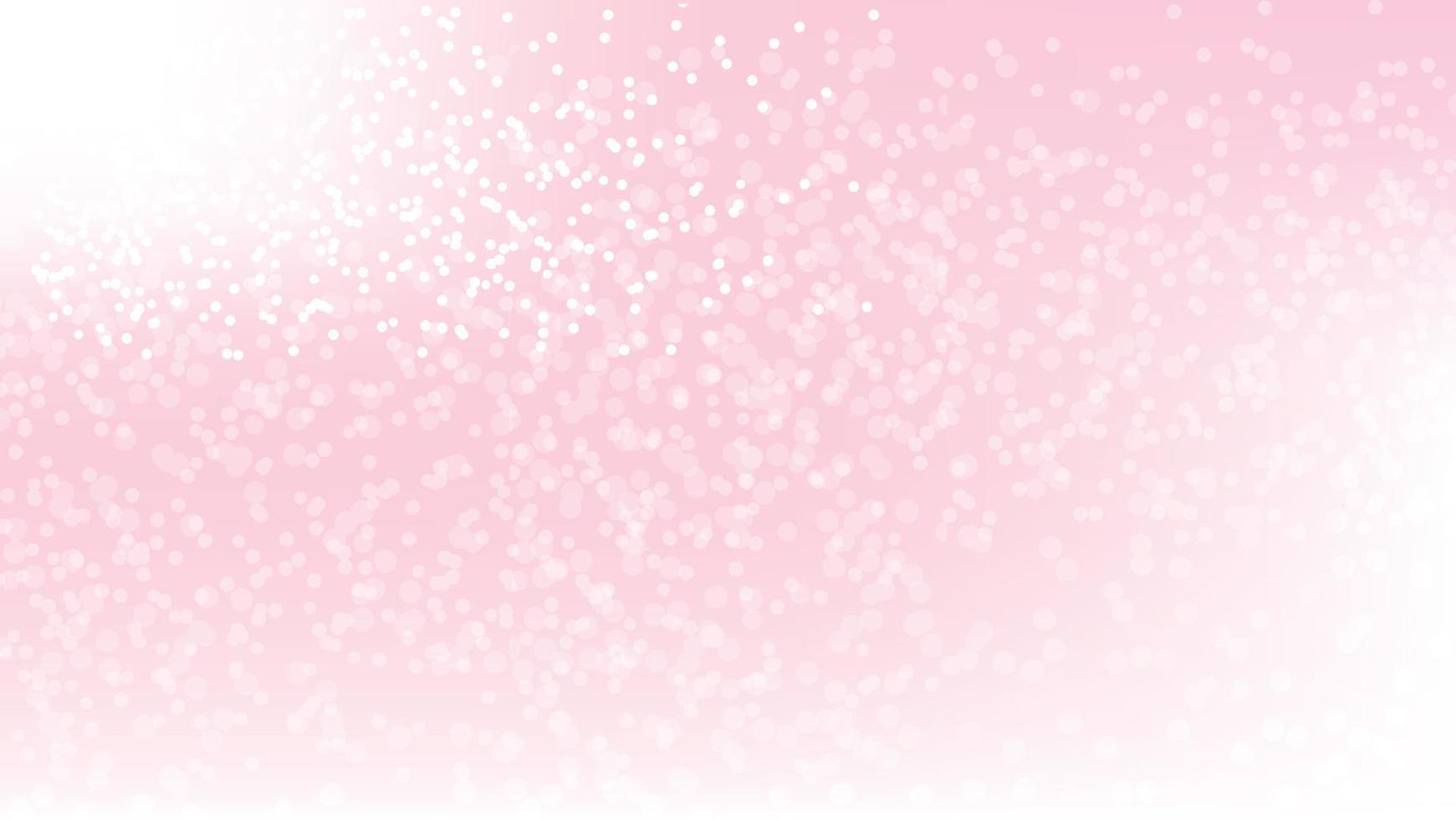 luces bokeh abstractas con ilustración de fondo rosa claro suave vector