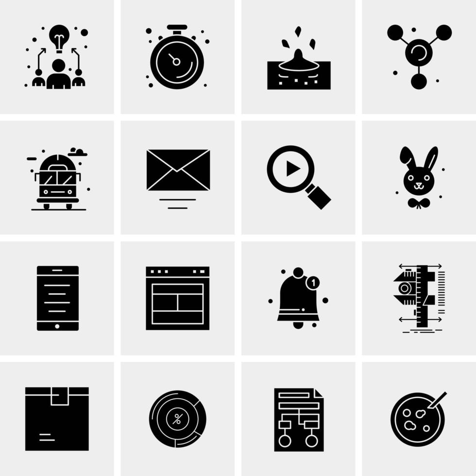 16 Business Universal Icons Vector Creative Icon Illustration to use in web and Mobile Related project