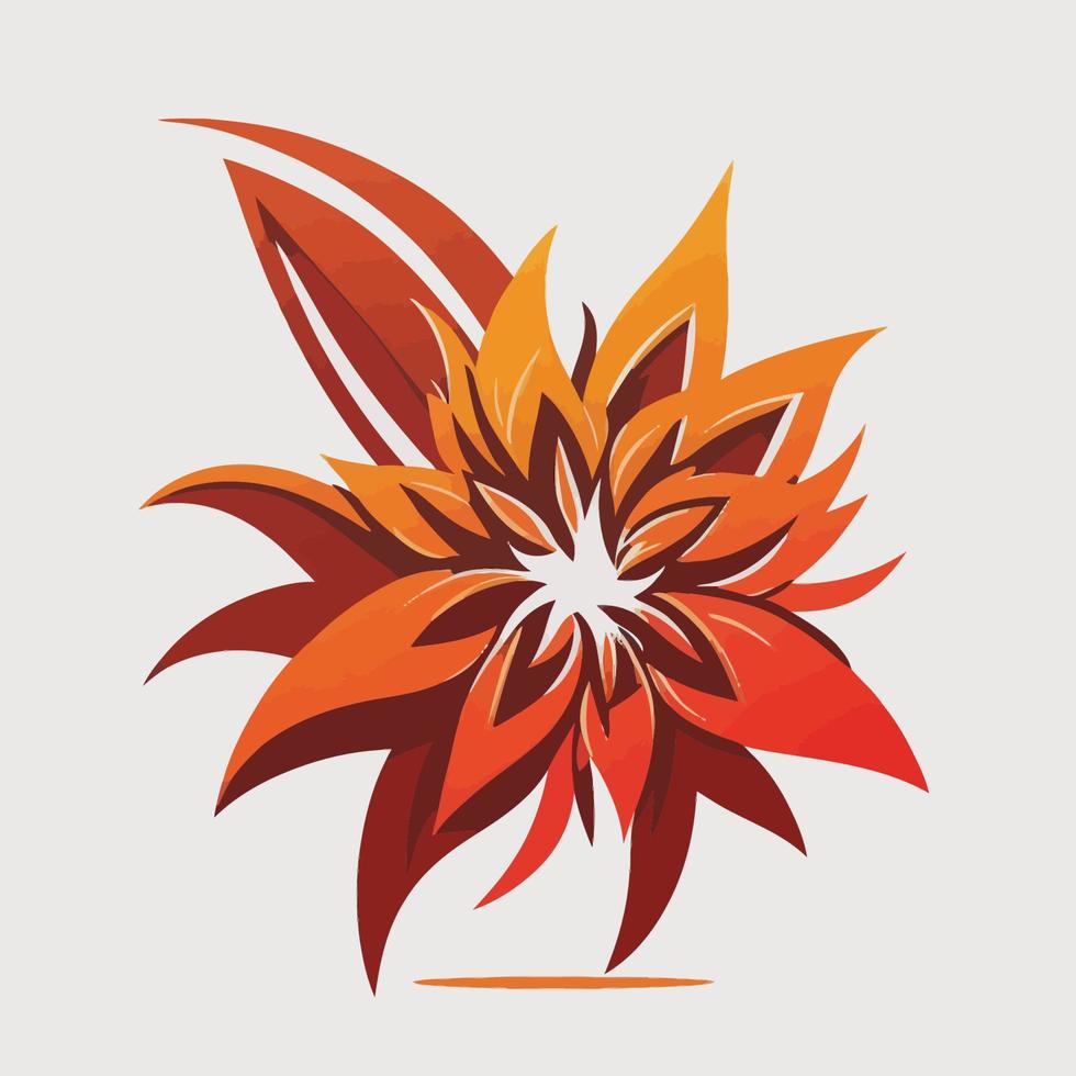 Flower Symbol Tree Flower Logo Symbol - Business Logo Elegant Element for Brand - Company Plant Abstract Symbols vector