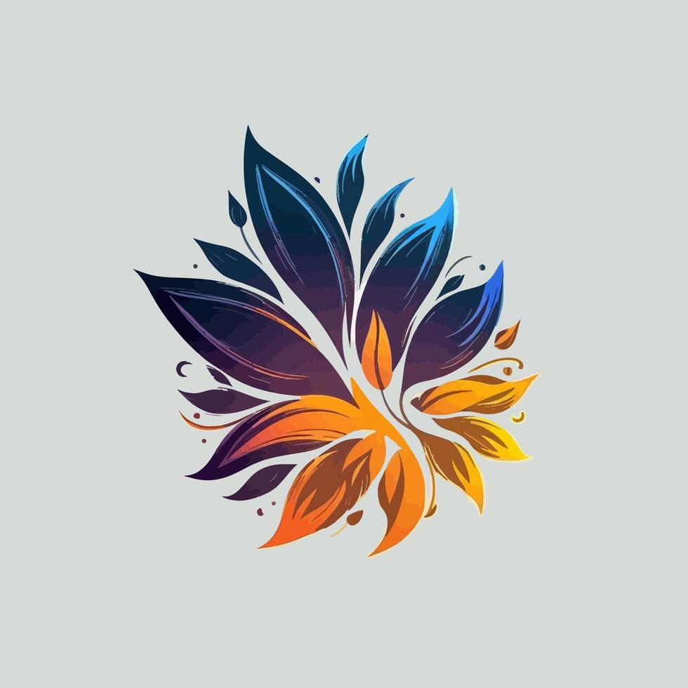 Flower Symbol Tree Flower Logo Symbol - Business Logo Elegant Element for Brand - Company Plant Abstract Symbols vector