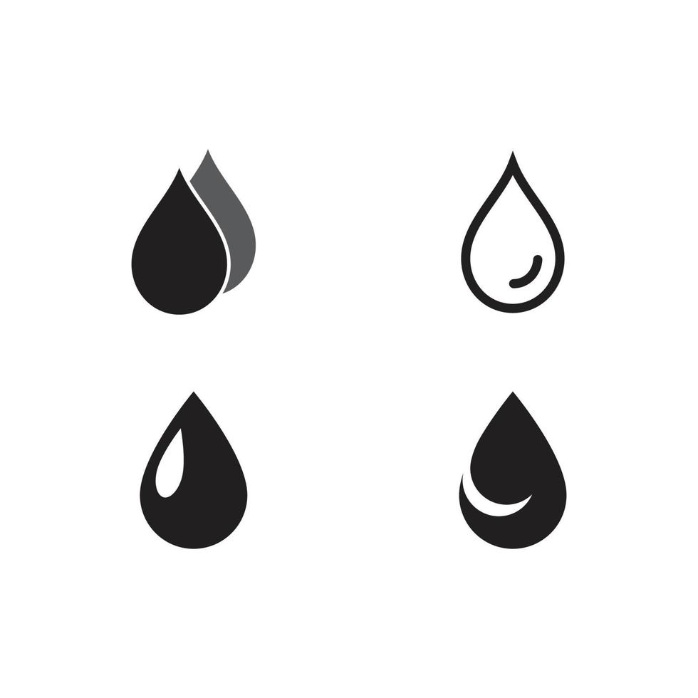 water drop icon vector